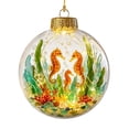 thumbnail image 6 of PLPPYFS Christmas Sea Themed Lighted Hanging Ornament Ball, Underwater Sea Animal Printed LED Glowing Bauble Design Holiday Hanging Decoration for Xmas Tree Window Home Party Gift, 6 of 6