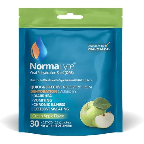 Sales de rehidratación oral NormaLyte: ayudan al control dietético de los síntomas del síndrome POTS - 1 bolsa - 30 barras (rinde 500 ml por paquete) - Manzana | Suplementos energéticos, Suplemento de