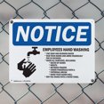 thumbnail image 5 of (2 Pack) Employee Hand Washing OSHA Notice Sign 24 Inch X 18 Inch Plastic Sign, Weather Resistant, UV Protected for Workplace, Business, and Construction Site, Made in the USA, 5 of 8