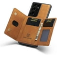 thumbnail image 4 of Magnetic Detachable Wallet Case Compatible With Samsung Galaxy S23 Ultra, Pu Leather Cover With Card Holder, 4 of 5