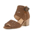 thumbnail image 3 of Vedolay Keen Sandals for Women Platform Women's Backless Slip On Platform Slides,Brown 4.5, 3 of 5