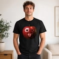 thumbnail image 3 of Funny Apple Graphic T-Shirt, Unisex Classic Fit Cotton Tee, 3 of 9