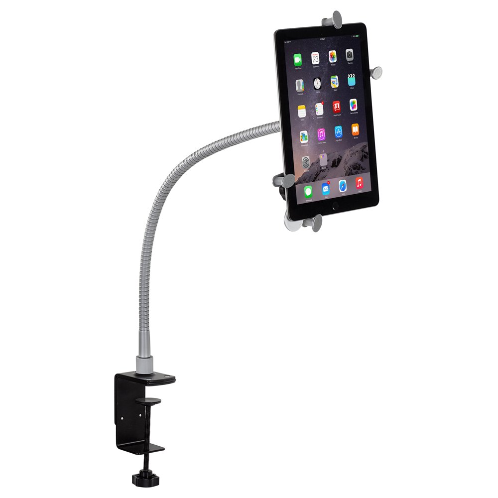 MountIt! Gooseneck Tablet Stand Flexible Universal Tablet Stand Hands Free Clamp Stand for