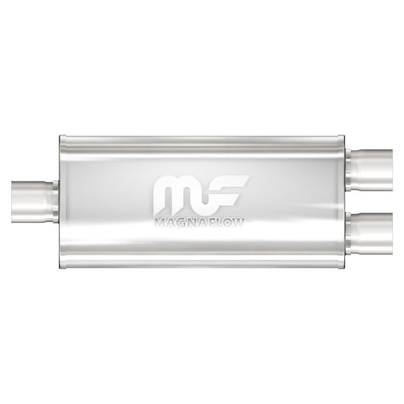 Magnaflow Performance Exhaust Muffler 12198 Single 3 Inch Center Inlet; Dual 2-1/2 Inch Outlet; 14 Inch Body/20 Inch Overall Length