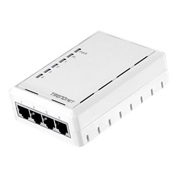 TPL4052E Powerline adapter 4port switch HomePlug AV