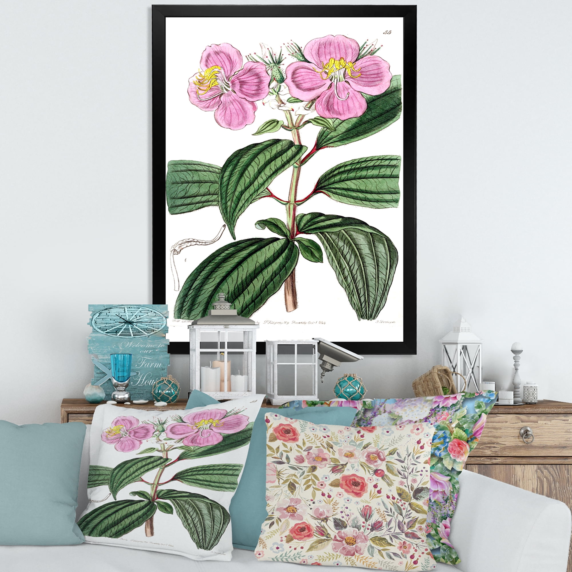 Designart 'Ancient Plant Life XXIII' Traditional Framed Art Print
