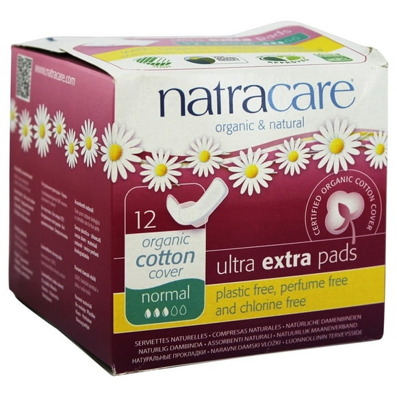 Natracare - Housse Coton Ultra Extra Pads Normal - 12 Pad(S)