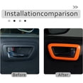 thumbnail image 3 of TINKI ABS Inner Car Look Interior Door Handle Panel Cover Trim Fit for Toyota Tacoma 2016 2017 2018 2019 2020 2021 2022 2023 Interior Door Handle Frame, 3 of 14