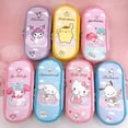 thumbnail image 3 of Sanrio Kuromi-Bolsa de lápices de PU, Hello Kitty, Cinnamoroll, Pochacco, con cremallera, bonita caja de papelería para estudiantes de escuela, portatarjetas, 3 of 4