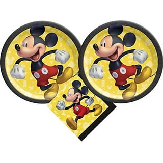Mickey Mouse 40pc Glad Paper Plates- 8.5 -- 8 Per Case