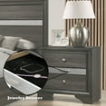 thumbnail image 2 of CoSoTower Gray Finish Nightstand, 2 of 8