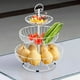 thumbnail image 3 of Cesta de frutas de 3 niveles Plata 30x40cm Soporte de frutas de metal grande Soporte de frutas Rojo Verde, 3 of 5