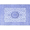 thumbnail image 1 of Ahgly Company Indoor Rectangle Medallion Blue Traditional Area Rugs, 2' x 5', 1 of 4