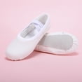 thumbnail image 4 of OGLCCG Ballet Shoes for Girls Soft Canvas/Leather Dance Slippers Ballerina Shoes for Girls, High Performance,Size 2-10, 4 of 8