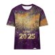 thumbnail image 3 of Camisetas Casuales de Mujer Año Nuevo Impreso Suéter de Manga Corta Cuello Redondo, Top de Moda para el Uso Diario, 3 of 4