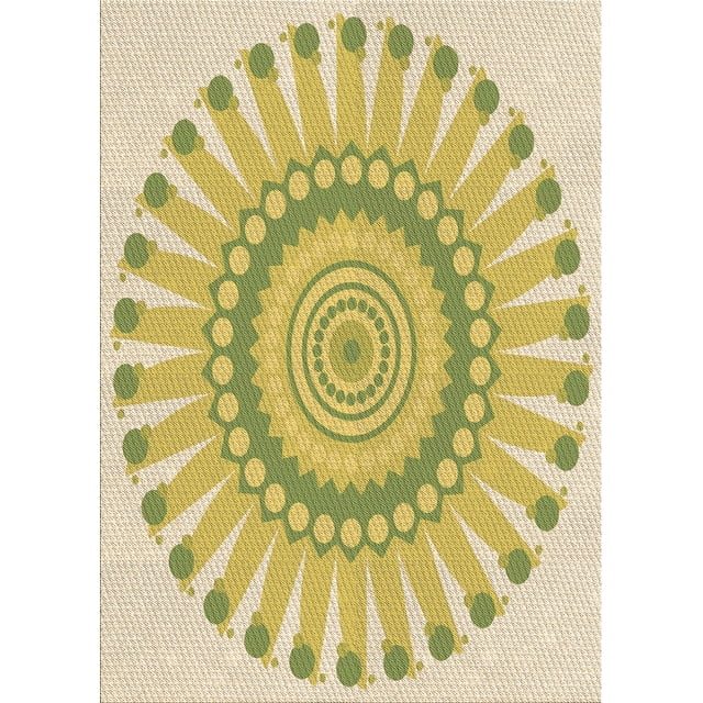 Ahgly Company Tapis Rectangulaire Lavable en Machine Intérieur Transitionnel Marron, 5 Pieds x 8 Pieds
