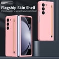 thumbnail image 4 of ShellTech for Samsung Galaxy Z Fold 7 Hard PC Slim Case with Stylus,with Pen Holder + Front Screen Protector Film + Anti-Slip Matte Case Full Body Shockproof Compatible with MagSafe,Pink, 4 of 7