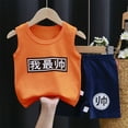 thumbnail image 2 of Yievot Unisex Toddler Baby Boy Clothes Clearance Cute Print Sleeveless Top with Stretch Shorts 2Pcs Newborn Baby Boy Girl Clothes, 2 of 3