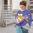 thumbnail image 4 of Haiem Dog Washes in a Bath Baby Nursing Cover & Nursing Poncho - Multi Use Cover for Baby Car Seat Canopy, Stroller Cover, 360°Full Privacy Breastfeeding Coverage, 4 of 9