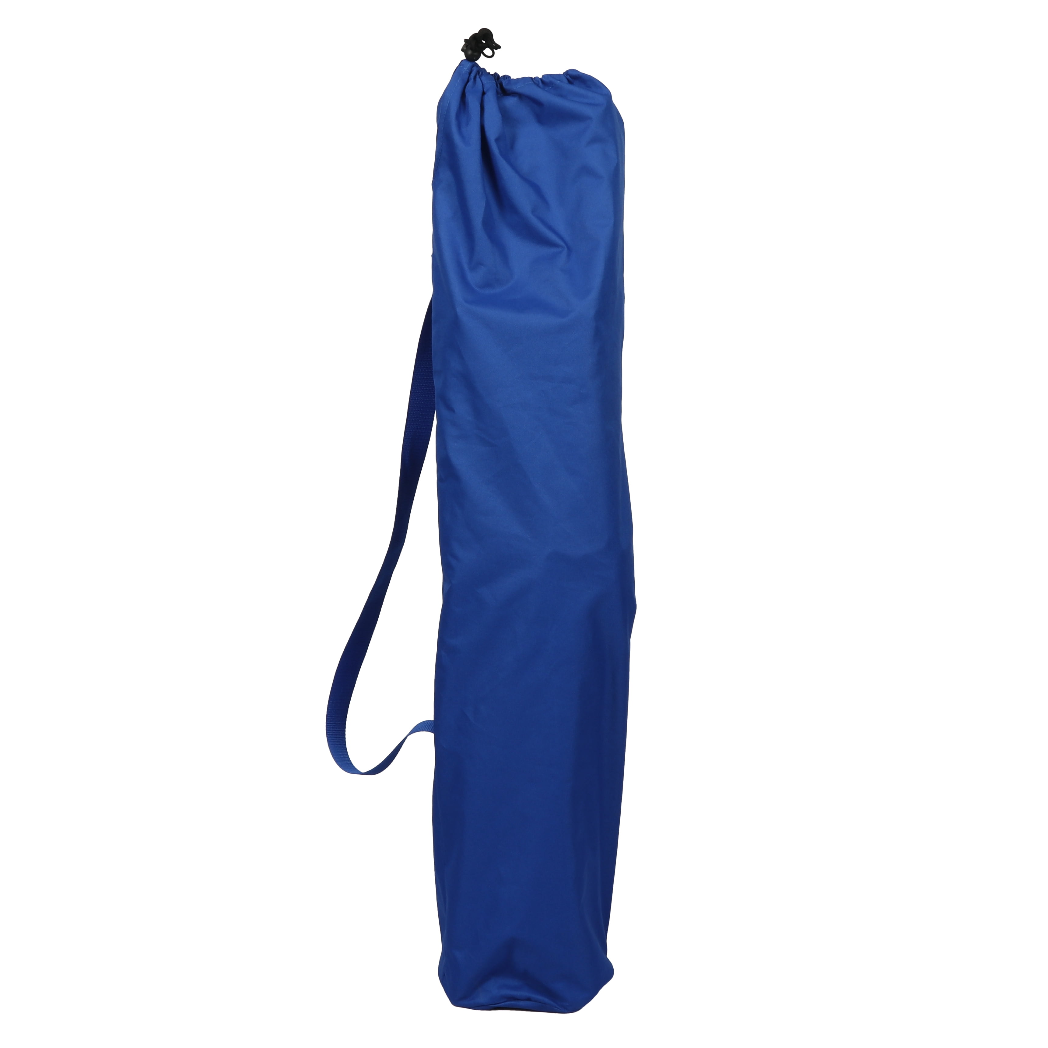 Mainstays Folding Hard Arm Beach Bag Chair with Carry Bag, Blue