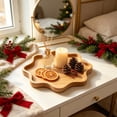 thumbnail image 6 of Christmas Decorations Indoor Outdoor, Shaped Divided Serving Tray for Snack Candy and Nut Mix, Rustic Accent for Table Counter Party, 6 of 6