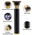 thumbnail image 4 of Mens Hair Clippers, Electric T Blade Trimmer Grooming Trimmer, 0 mm Baldheaded Hair Clippers for Men,Cordless USB Rechargeable Hair Beard Trimmer, Black, 4 of 5