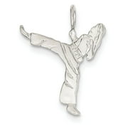 KEVIN JEWELERS Sterling Silver Karate Charm
