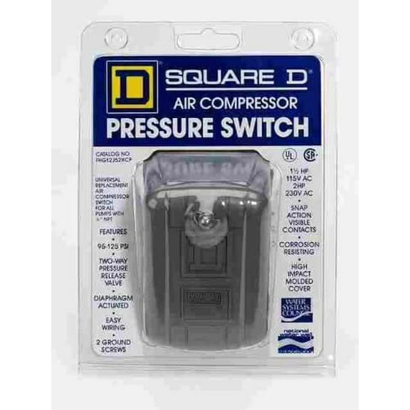 Square D Pumptrol 95 psi 125 psi Pressure Switch