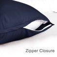 thumbnail image 4 of Unique Bargains Silky-Soft Satin Pillow Cases with Zipper Long Pillowcase Pillow Covers, 4 of 8