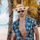 thumbnail image 3 of Sombrero de vaquero de paja, sombrero de vaquera occidental, sombrero de playa para el sol, sombrero tejido de verano para hombres y mujeres, viajes, playa, senderismo y actividades al aire libre, 3 of 7