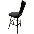 thumbnail image 2 of Indoor/Outdoor Extra Tall 35" Bar Stool Erin without Arms Black Frame-Dark Gray, 2 of 2