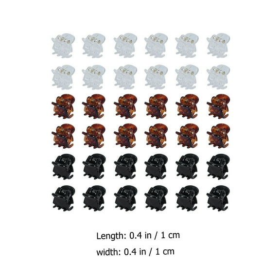36Pcs Small Hair Claws Clips Baby Small Hair Jaw Clips Girls Hair Styling Tools