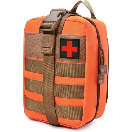 MOLLE Medical Pouch EMT First Aid Pouch Rip-Away IFAK Utility Pouch for Outdoor Activities Medical Supplies (Bag Only)