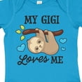 thumbnail image 4 of Inktastic My Gigi Loves Me with Sloth and Hearts Boys or Girls Baby Bodysuit, 4 of 5