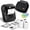 Black-1 Printer + 3 Roll Labels + 1 Case, variant on M110 Label Maker Machine- With 3 For Business Labeling Barcode Office Cable Retail Fonts Choose Icons Templates Pink