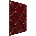 thumbnail image 2 of Ekena Millwork 19 5/8"W x 19 5/8"H Wallflower EnduraWall Decorative 3D Wall Panel, Gloss Merlot (Covers 2.67 Sq. Ft.), 2 of 6