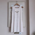 thumbnail image 6 of Nightgowns for Women with Built in Bra Removable Pads Nightshirt Dress Sleepwear Sleeveless Nightdress Full Slips, 6 of 7