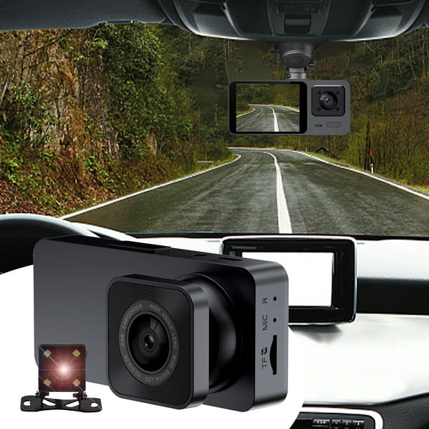 jovati 2-Inch Ips Screen Three Lens Dash Cam 1080P Hd 170 ° Wide