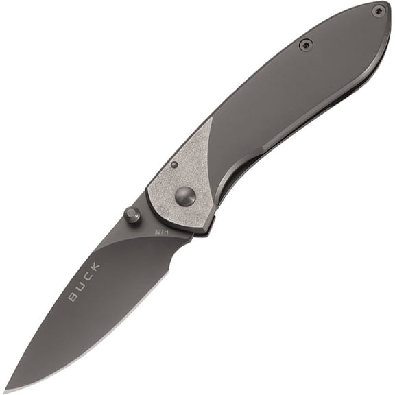 Buck Knives 327 Nobleman Folding EDC Knife, 2-5/8” Pocket Knife Blade, Titanium, 2.6 oz