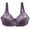 Purple, variant on skpabo Lace Push Up Bra Women's Corset Bra Backless Bra Sexy Plus Size Seamless Gathering Bra Comfortable Breathable Bottom Lingerie Full Coverage Non-Foam Floral Lace Plus Size Underwired Bra