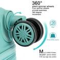 thumbnail image 3 of Hikolayae Wave Collection Hardside Spinner Luggage Sets in Slight Mint, 3 Piece - TSA Lock, 3 of 4