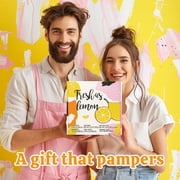 Green Canyon Spa Gift Baskets for Mom, Lemon Bath & Body Gift Sets for Women, 8 Pcs Birthday Gift Box for Women
