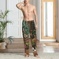 thumbnail image 2 of Disketp Dog On Floral Couch Men's Pajama Pants - Ultra Soft Fleece Sleep and Lounge Pants (Size: S-XXL)-Large, 2 of 6