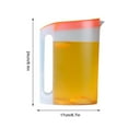 thumbnail image 3 of 2L Large Capacity Plastic Water Pitcher with Heat Resistance and U shaped Spout for Daily and Party Use Durable and Convenient, 3 of 5