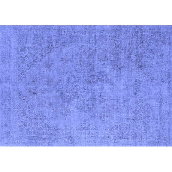 Ahgly Company Indoor Rectangle Oriental Blue Industrial Area Rugs, 2' x 3'
