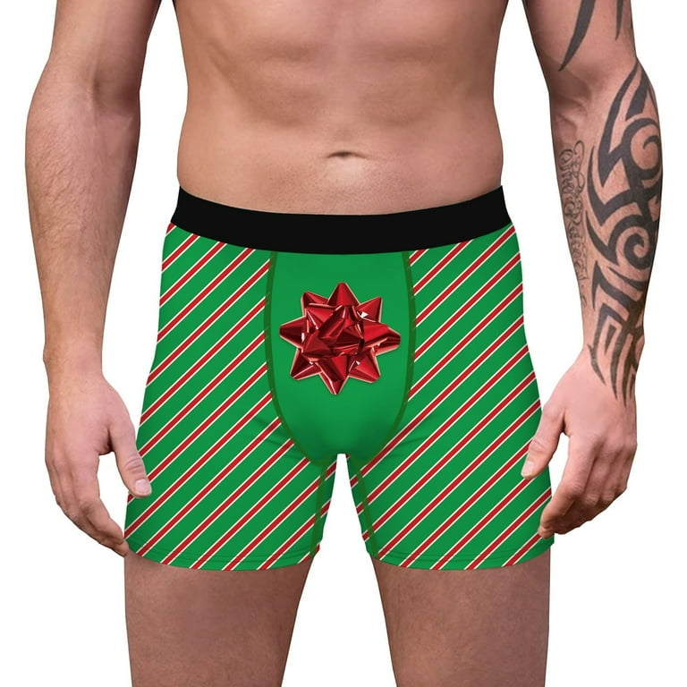 Men's Boxer Briefs Novelty Funny Underwear Men's Sexy Printed