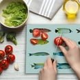 thumbnail image 3 of Fish Cutting Board, Egyptian Fauna Bannerfish Goldfish Parrotfish Wildlife Nature Red Sea Theme Image, Decorative Tempered Glass Cutting and Serving Board, Large Size, Multicolor, by Ambesonne, 3 of 5