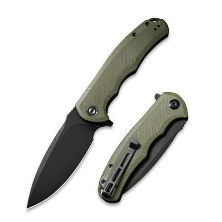 CIVIVI Praxis Pocket Folding Knife 3.75 9Cr18MoV Blade OD Green G10 Handle C803F