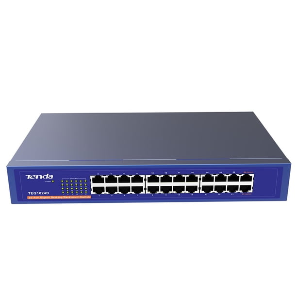 Switch Tenda TEG1024G Gigabit de 24 puertos sin administración