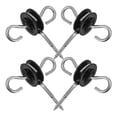 thumbnail image 2 of KAKOWELY 4pcs Electric Fence Screw-In Gate Handle With Insulator For Cattle Fencing Conductive Spring And Handle For Farm Fence Installation,3.54X"X3.39"X1.65", 2 of 5